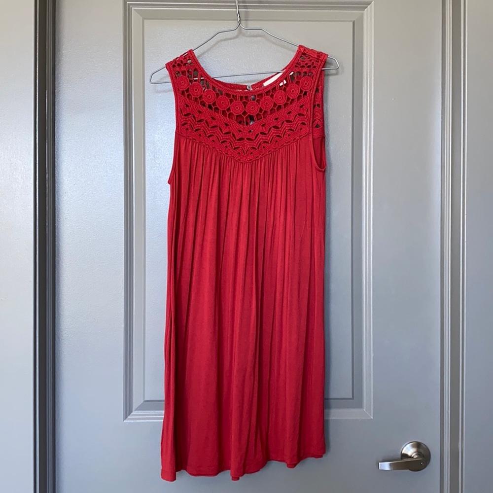 Red Ann Taylor Loft Sundress